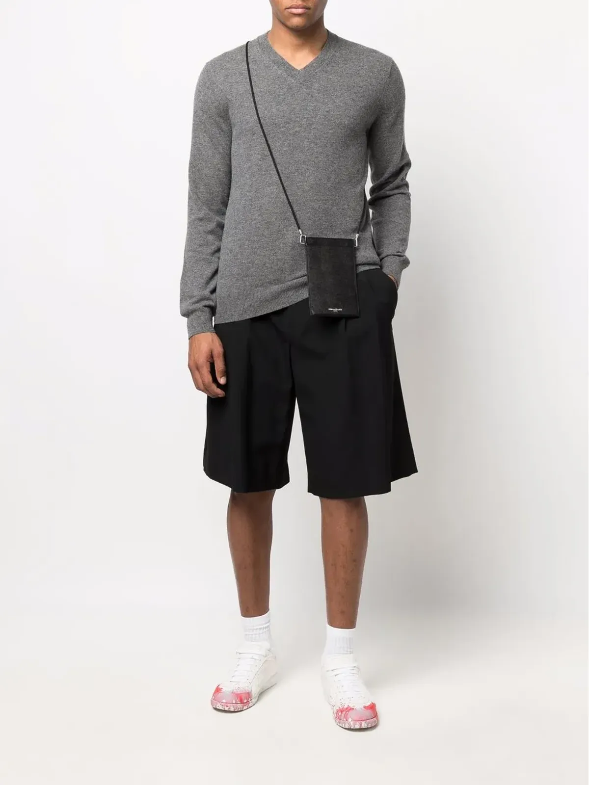 Comme Des Garçons Shirt Vネック ファインニット ジャンパー - 画像2