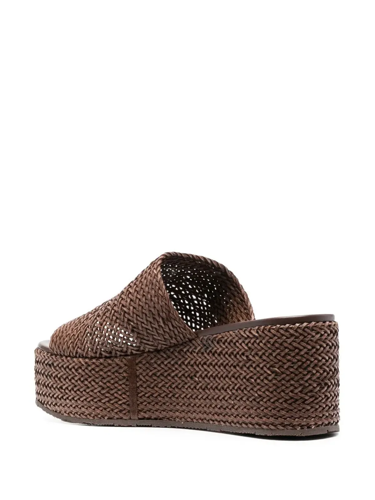 Casadei インターローブド プラットフォーム ウェッジ サンダル - 画像3