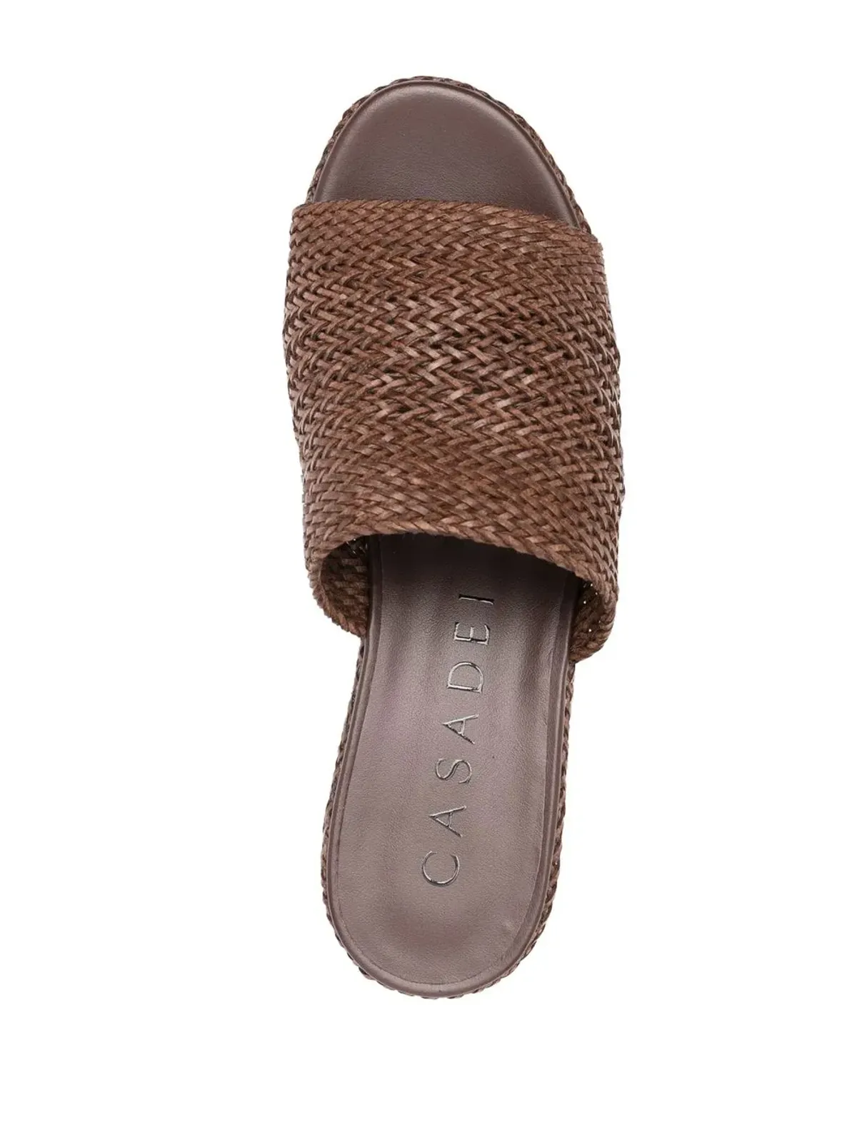 Casadei インターローブド プラットフォーム ウェッジ サンダル - 画像4