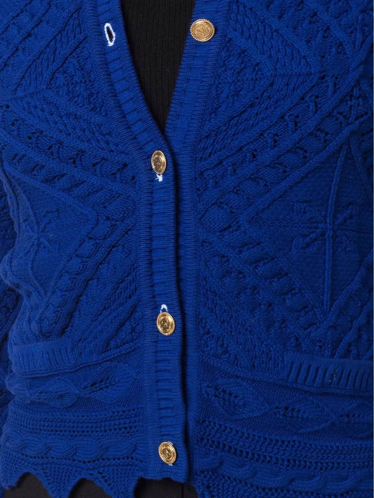 CHANEL ビンテージ 2004年 オープンニットカーディガン - 画像5
