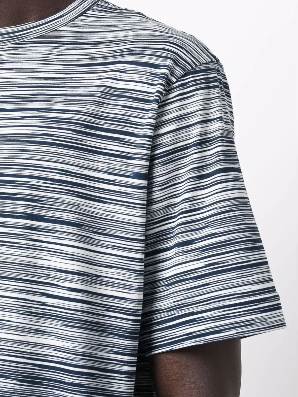 Missoni マルド杢ストライプTシャツ ブルー - 画像5