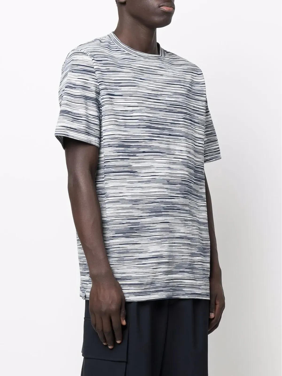 Missoni マルド杢ストライプTシャツ ブルー - 画像3