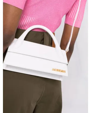 Jacquemus Le Chiquito ロング レザー トートバッグ - White - サムネイル3
