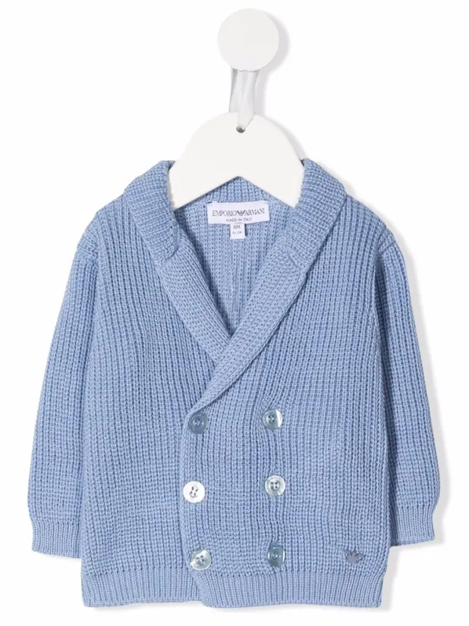Emporio Armani Kids Emporio Armani Kids TEEN ダブルブレストカーディガンの商品画像