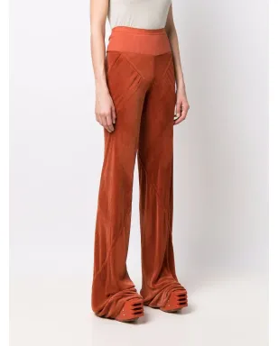 Rick Owens バイアスカット ベルベット風パンツ - サムネイル3