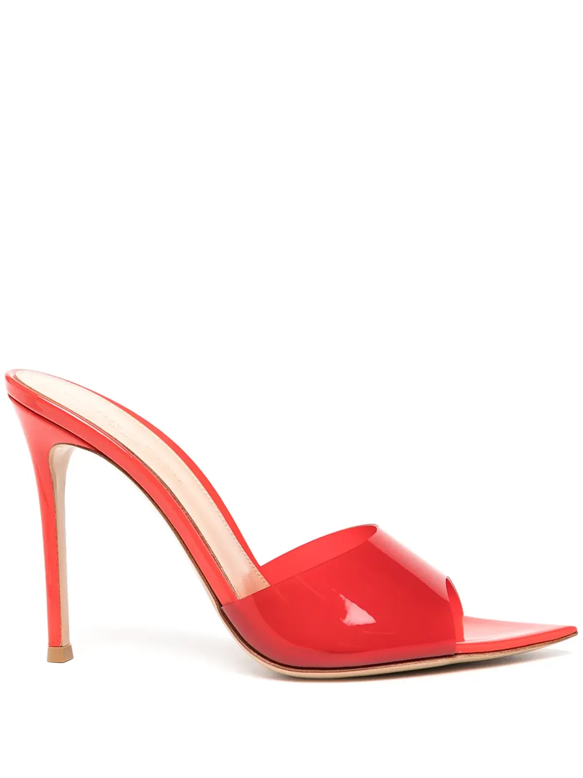 Gianvito Rossi Elle透明ストラップサンダル - レッド - 画像1