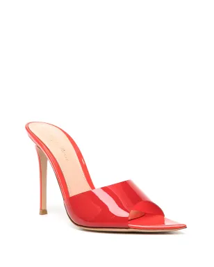 Gianvito Rossi Elle透明ストラップサンダル - レッド - サムネイル2