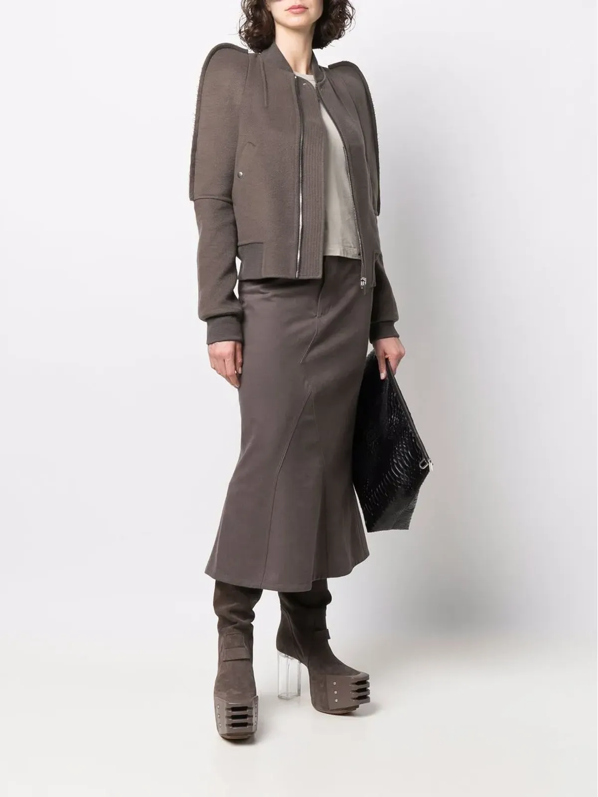 Rick Owens バイオニック パフスリーブ ボンバージャケット - 画像2