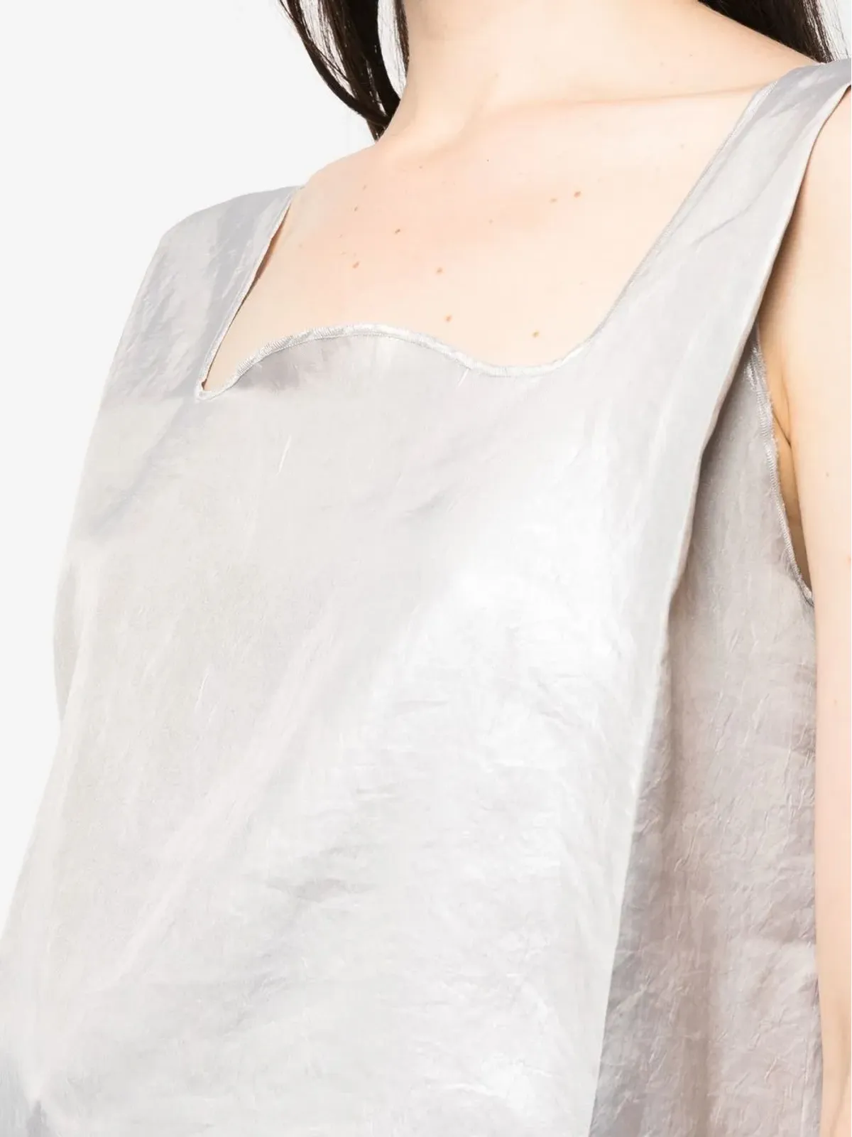 Maison Martin Margiela ビンテージ 2010s スクエアネック タンクトップ - 画像5