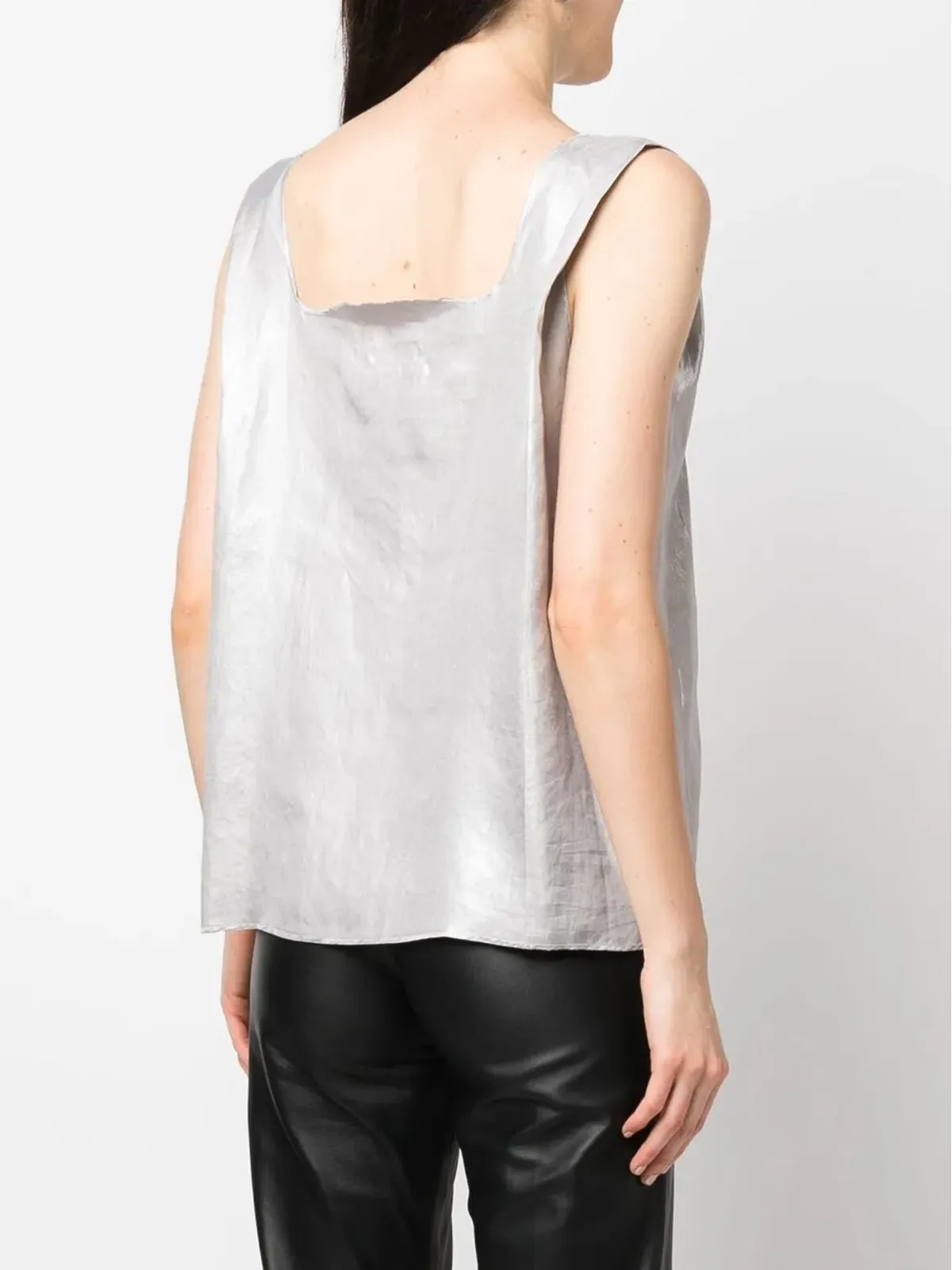Maison Martin Margiela ビンテージ 2010s スクエアネック タンクトップ - 画像4