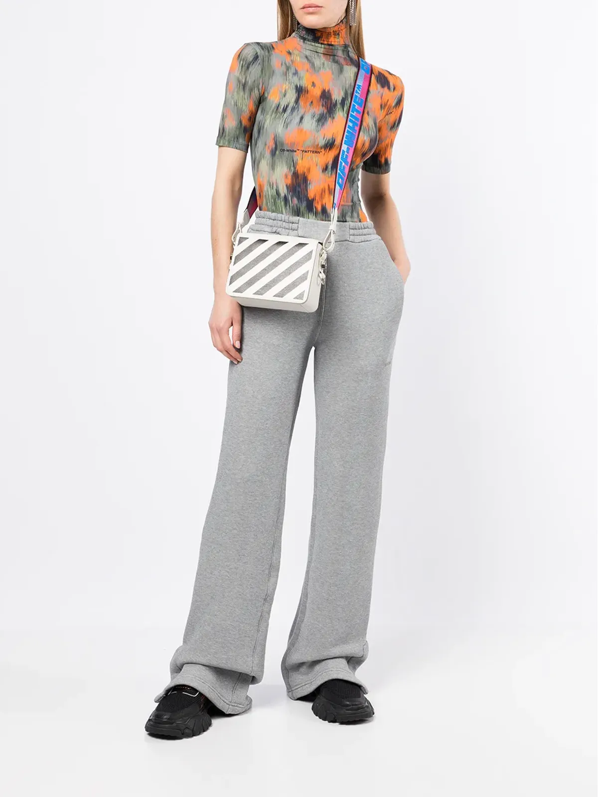 Off-White Diagフレアトラックパンツ - 画像2