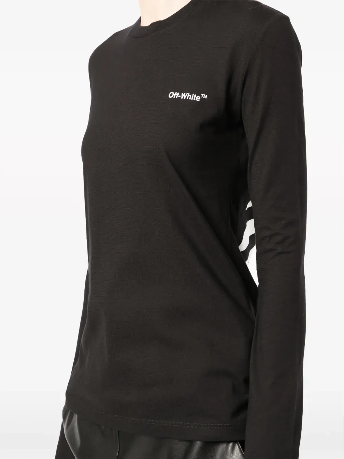 Off-White ディアグストライプ長袖Tシャツ - 画像5