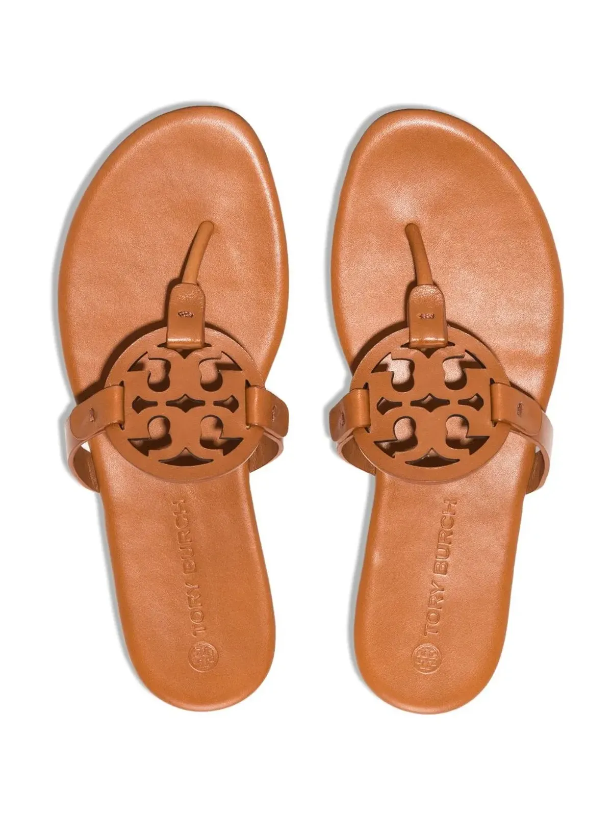 Tory Burch Miller Soft ロゴレザーサンダル - 画像4