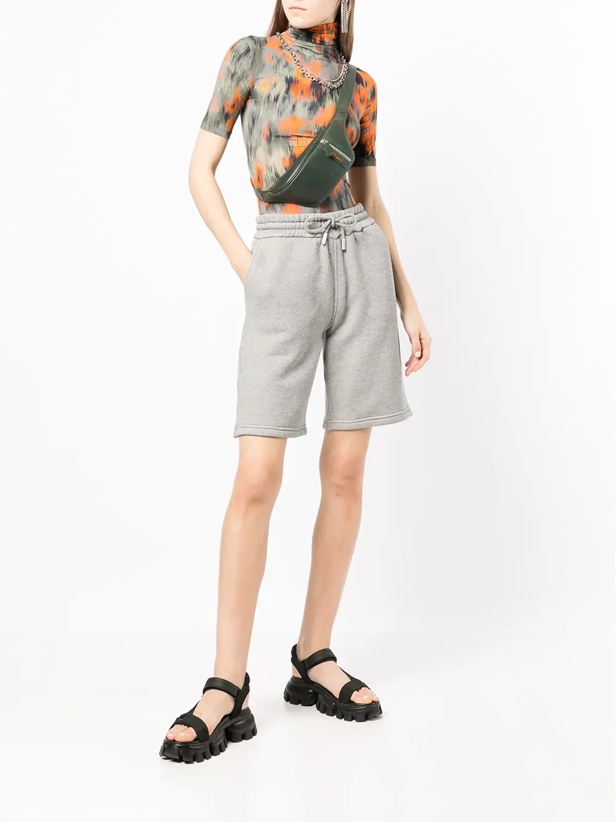 Off-White ダイアグストライプ ドローストリング ショーツ - 画像2