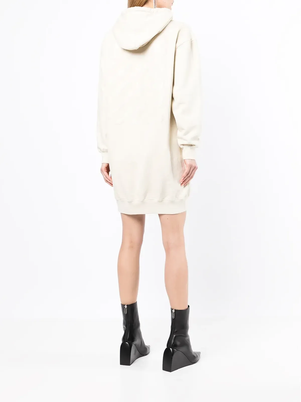 Off-White 斜めストライプ柄スウェットシャツドレス - 画像4