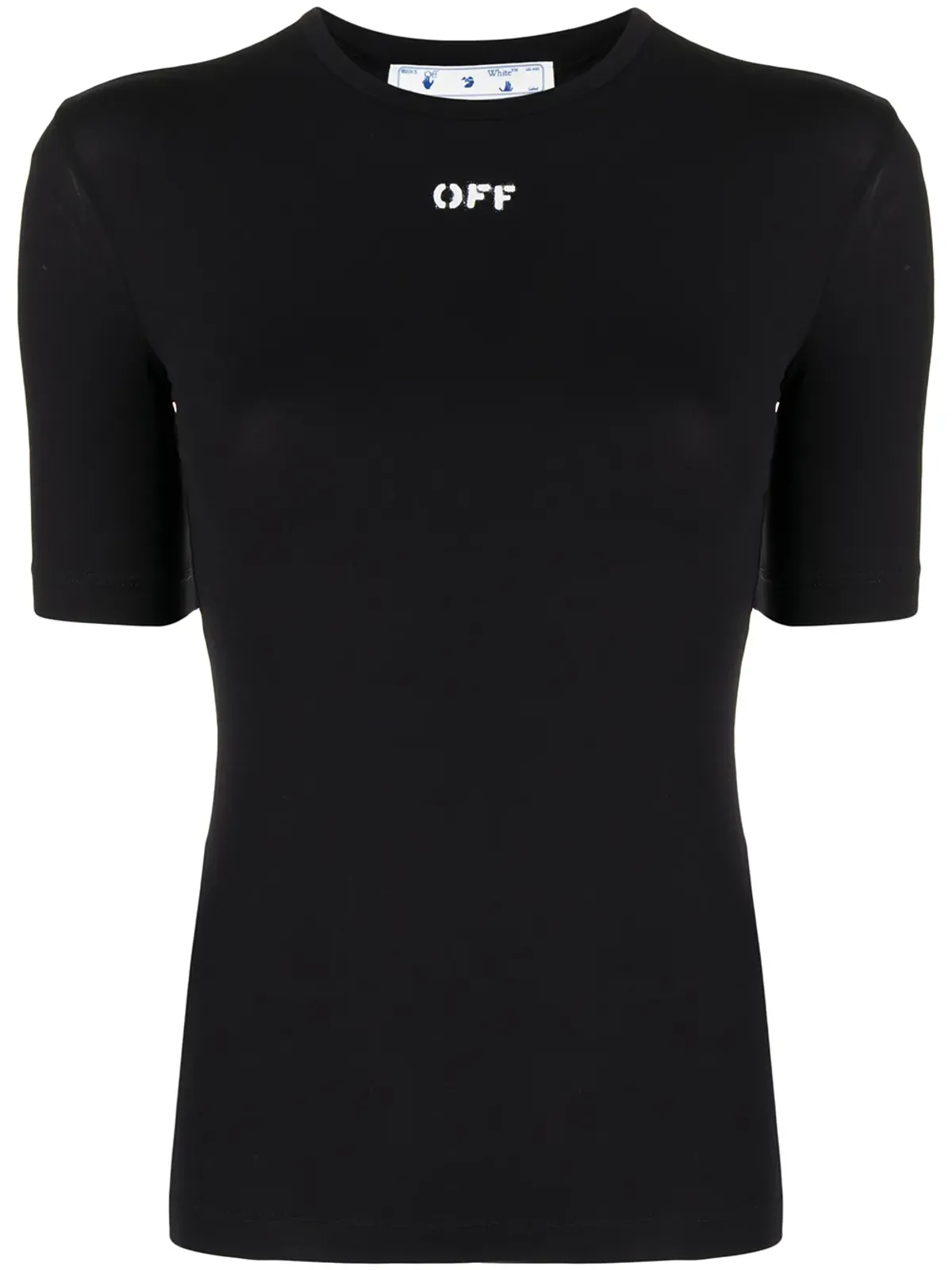 Off-White ロゴプリントストレッチTシャツ - 画像1