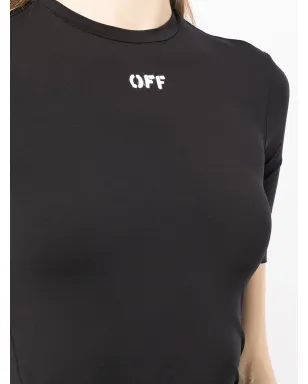 Off-White ロゴプリントストレッチTシャツ - サムネイル5