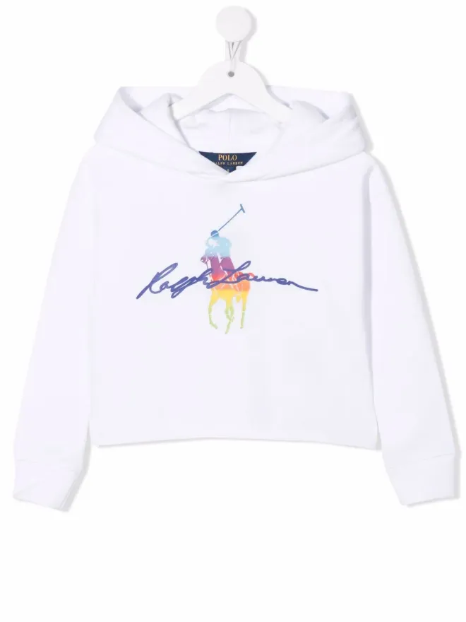 POLO RALPH LAUREN KIDS POLO RALPH LAUREN KIDS Polo Pony クロップドフーディの商品画像