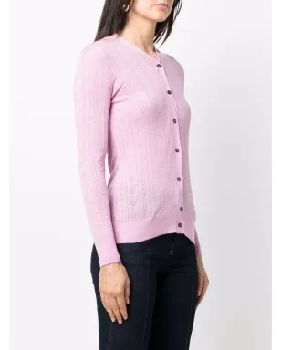 Ferragamo Gancini knitted cardigan - ピンク - サムネイル3