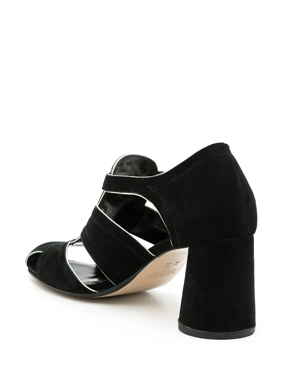 Sarah Chofakian Austinカットアウト70mmサンダル - 画像3