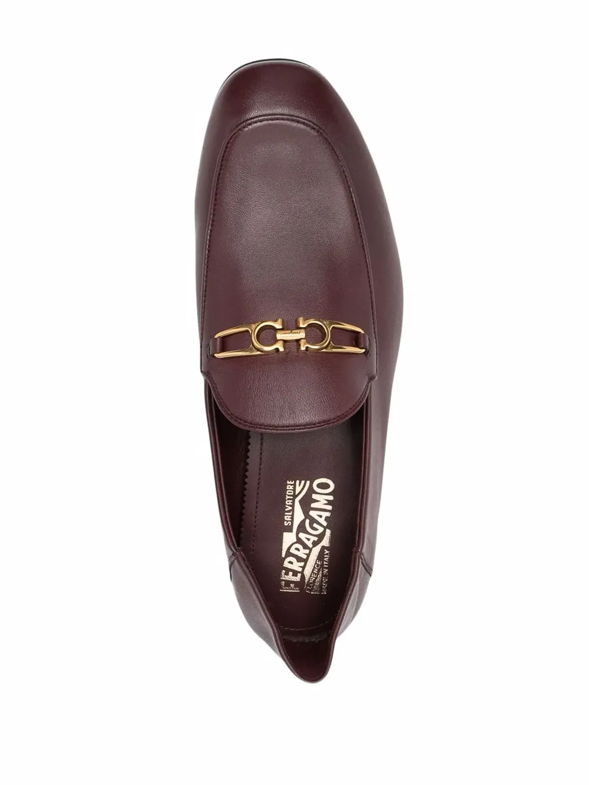 Ferragamo Melbourne Gancini-buckle loafers - Red - 画像4