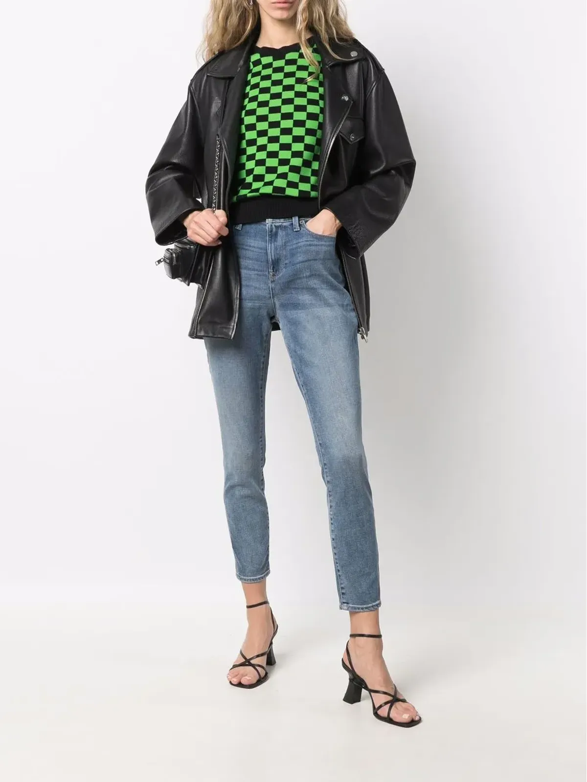 DKNY クロップドスキニーフィットジーンズ - 画像2