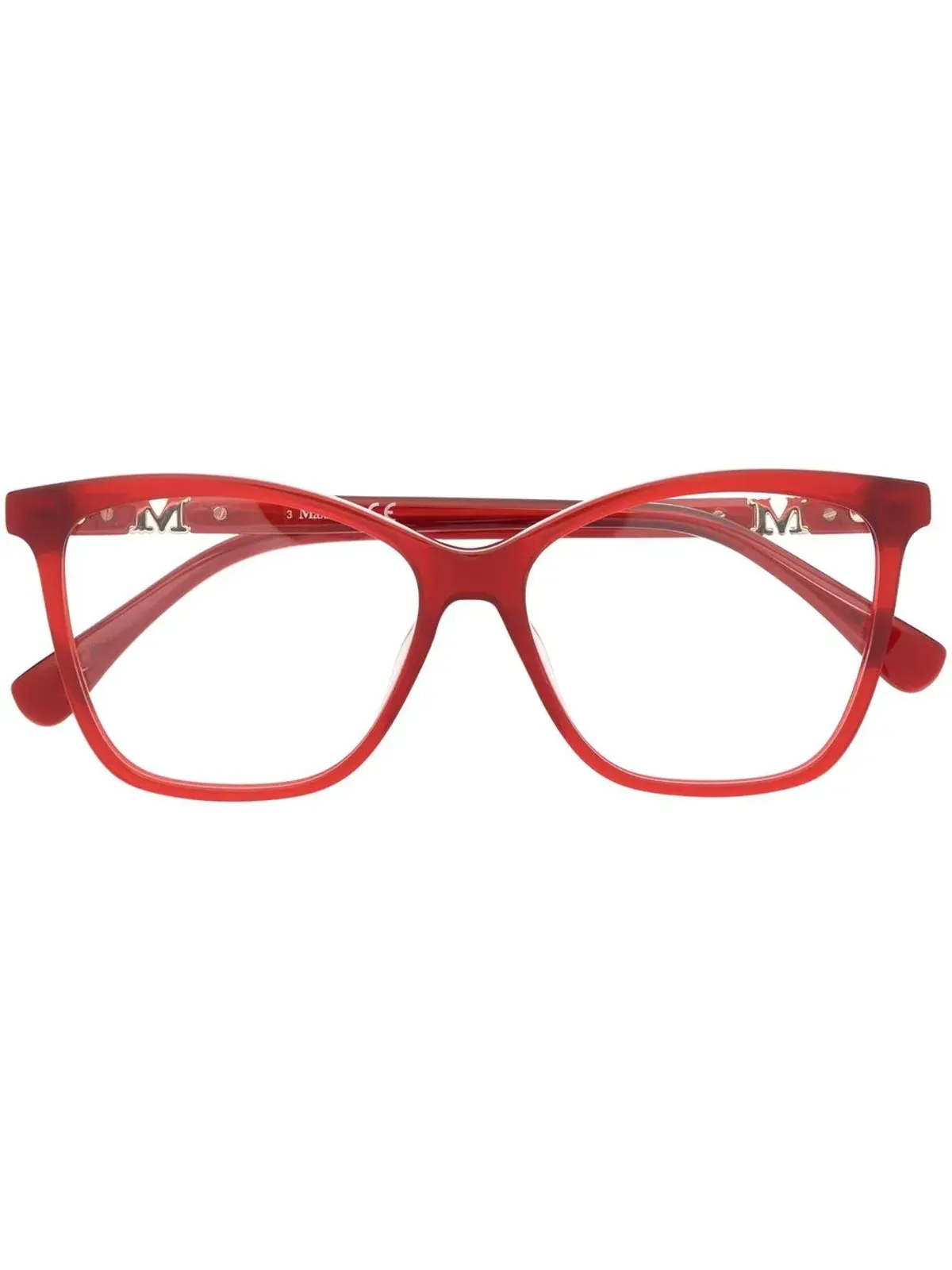 Max Mara Eyewear ウェイファー・フレーム オプティカルメガネ - レッド - 画像1