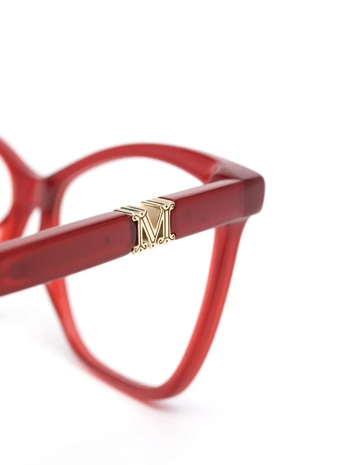 Max Mara Eyewear ウェイファー・フレーム オプティカルメガネ - レッド - 画像3