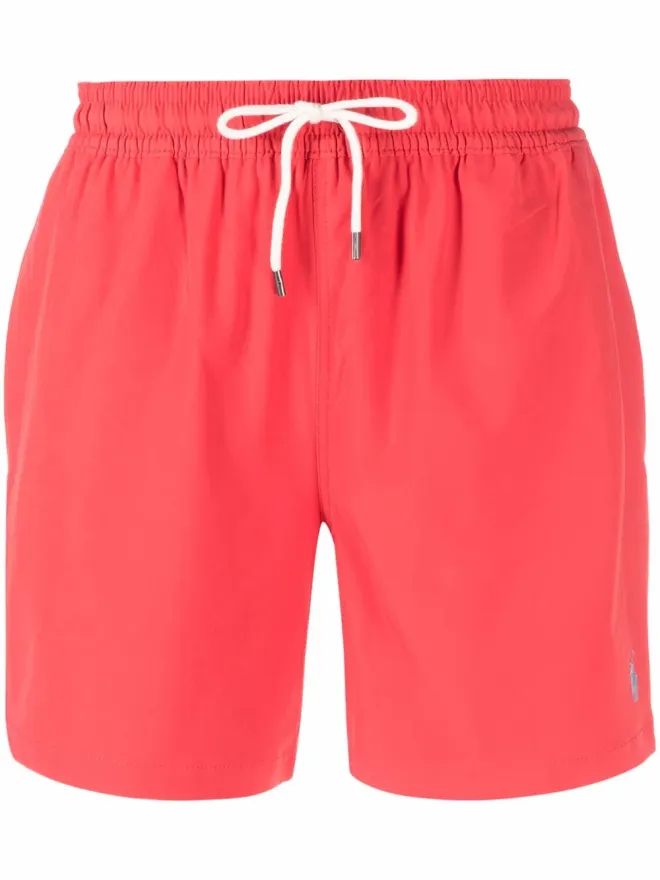 Polo Ralph Lauren Polo Ralph Lauren ロゴ入りドローコード付きスイムショーツの商品画像