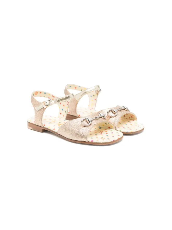 Gucci Kids Gucci Kids ホースビット グリッター サンダルの商品画像