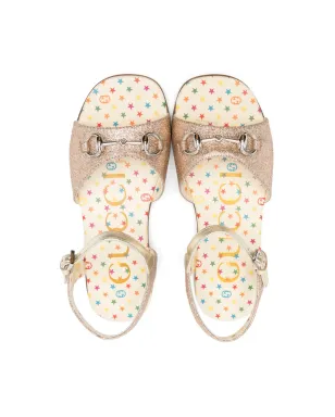 Gucci Kids ホースビット グリッター サンダル - サムネイル3