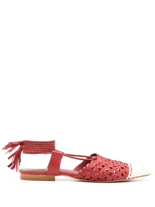 Sarah Chofakian Sarah Chofakian Lovina woven バレエシューズの商品画像