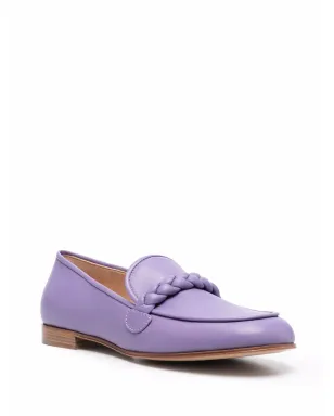 Gianvito Rossi Belem 編み込みローファー - パープル - サムネイル2