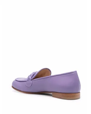 Gianvito Rossi Belem 編み込みローファー - パープル - サムネイル3