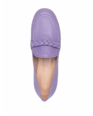 Gianvito Rossi Belem 編み込みローファー - パープル - サムネイル4