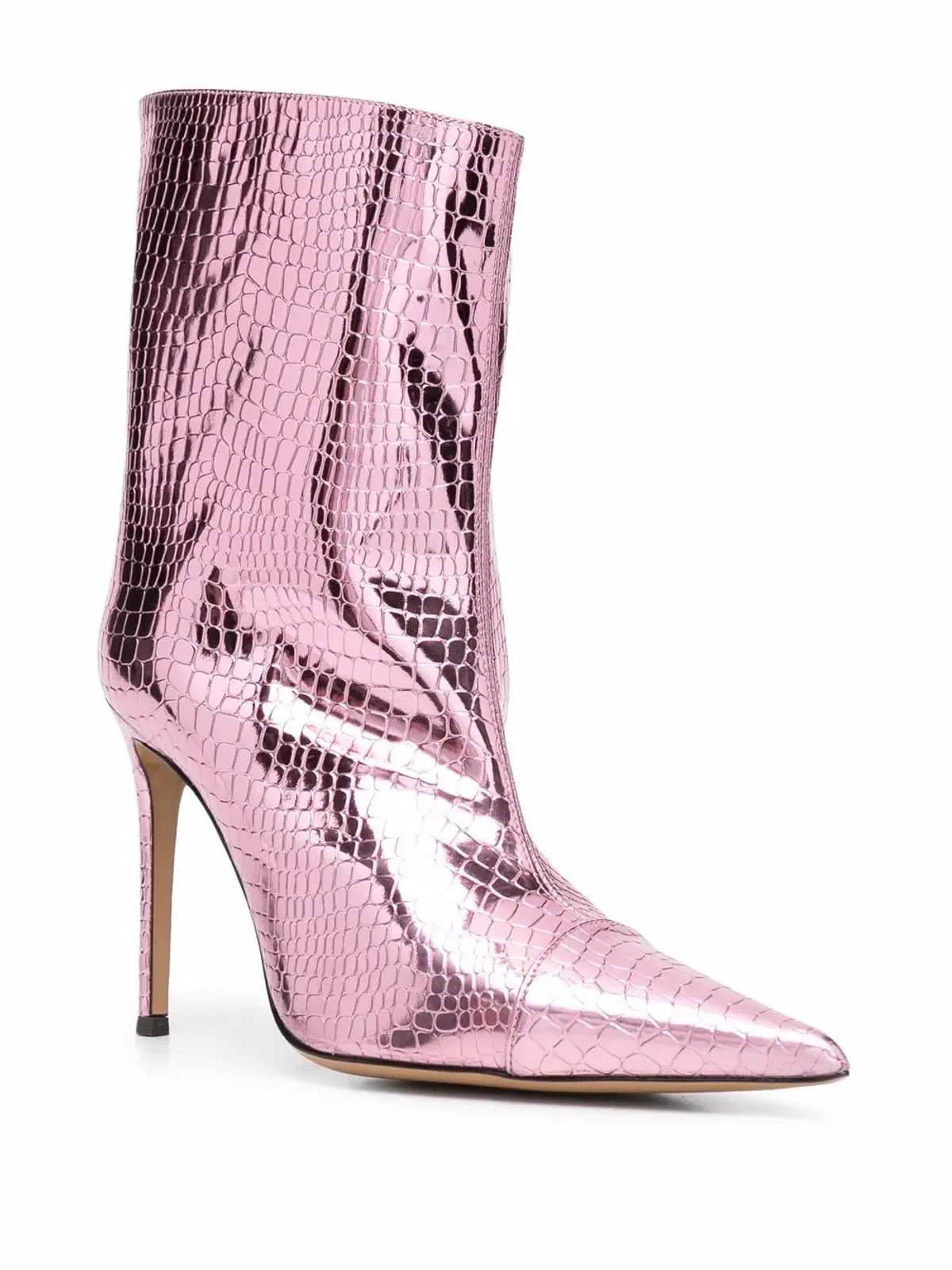 Alexandre Vauthier クロコダイルエフェクト 105mm アンクルブーツ - ピンク - 画像2