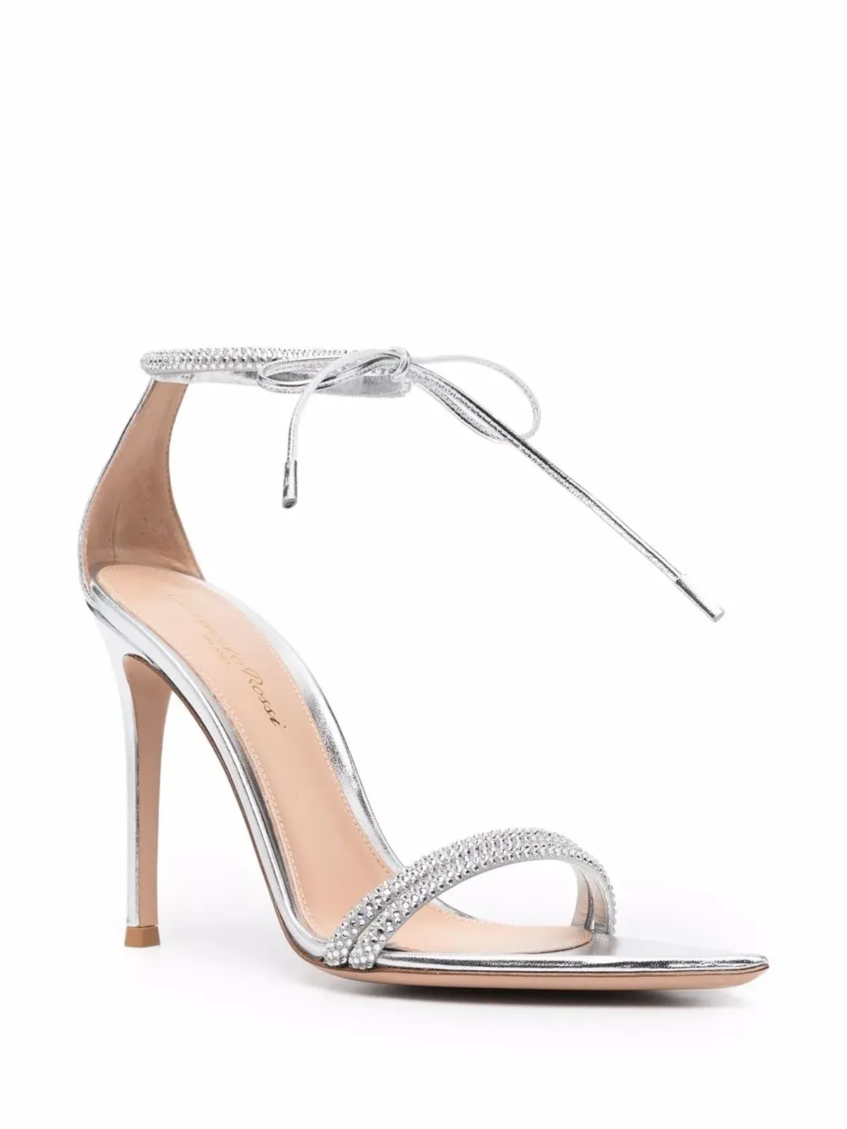Gianvito Rossi モンテカルロ タイ留めサンダル - シルバー - 画像2