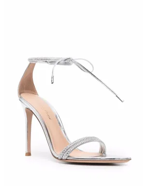 Gianvito Rossi モンテカルロ タイ留めサンダル - シルバー - サムネイル2