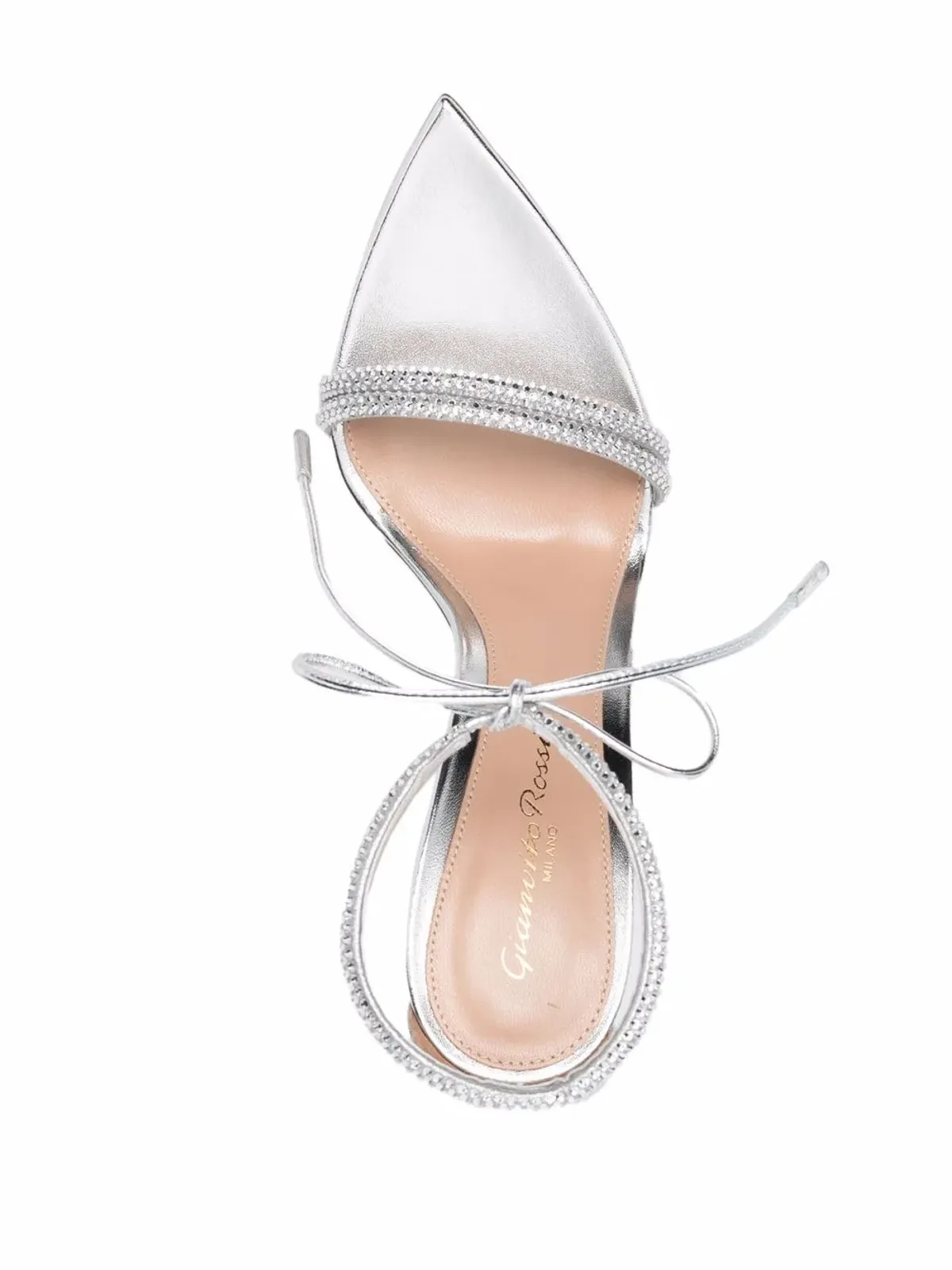Gianvito Rossi モンテカルロ タイ留めサンダル - シルバー - 画像4