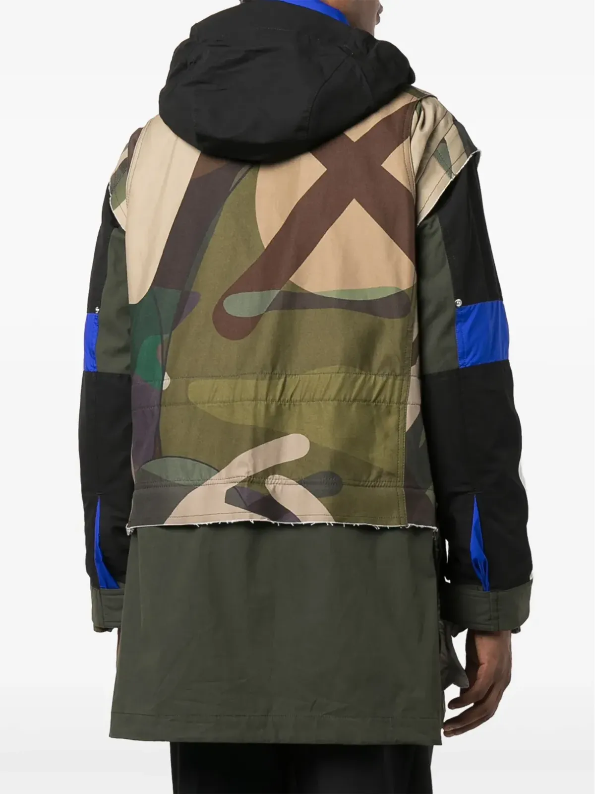sacai camouflage-print hooded coat - 画像5