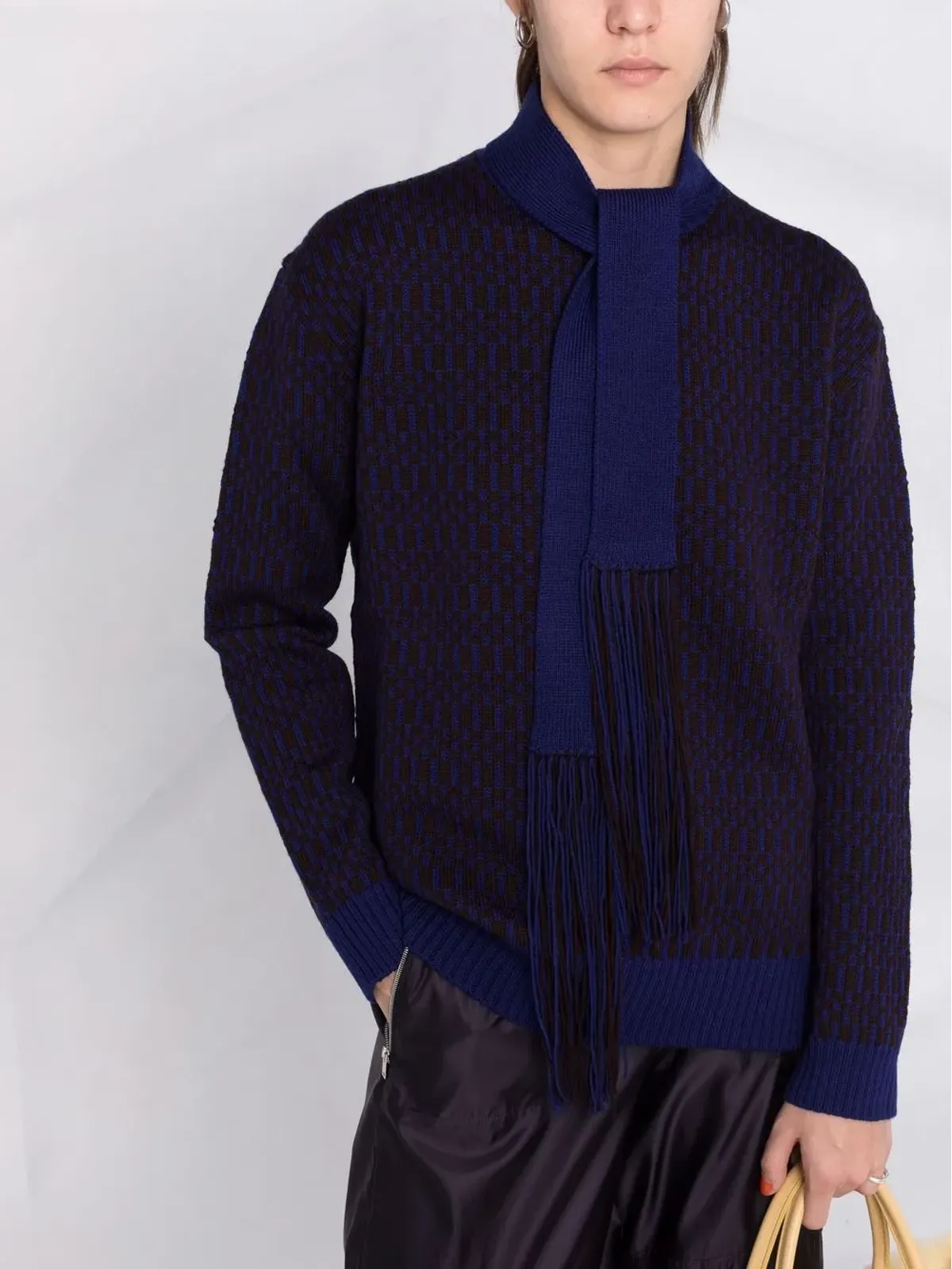 Jil Sander インターシャニットジャンパー - 画像5
