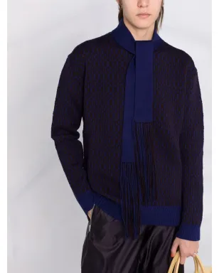 Jil Sander インターシャニットジャンパー - サムネイル5