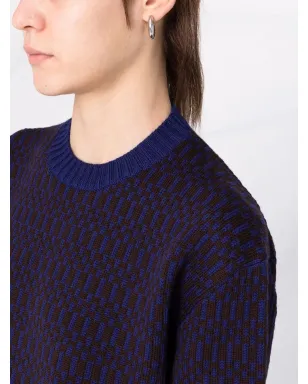 Jil Sander インターシャニットジャンパー - サムネイル3
