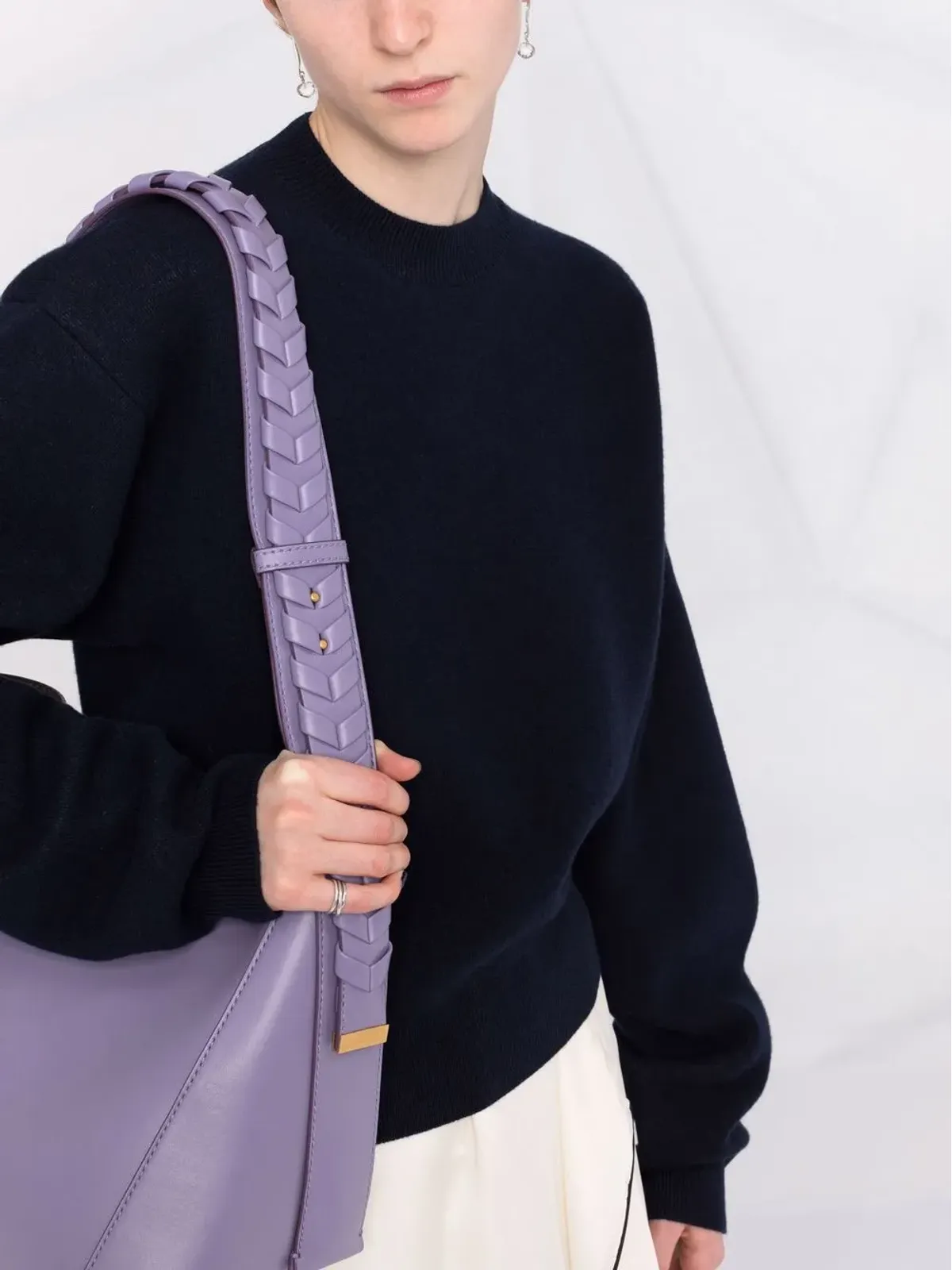 Jil Sander ドロップショルダー長袖ジャンパー - 画像3