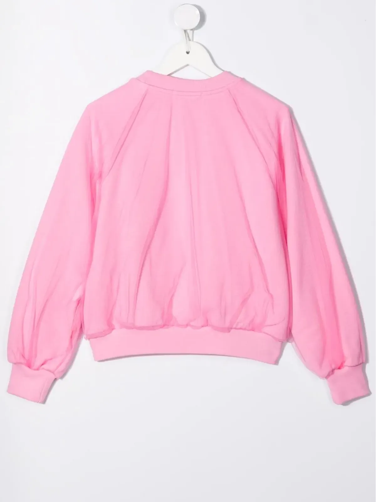 MSGM Kids チュールを重ねたコットン スウェットシャツ - 画像2