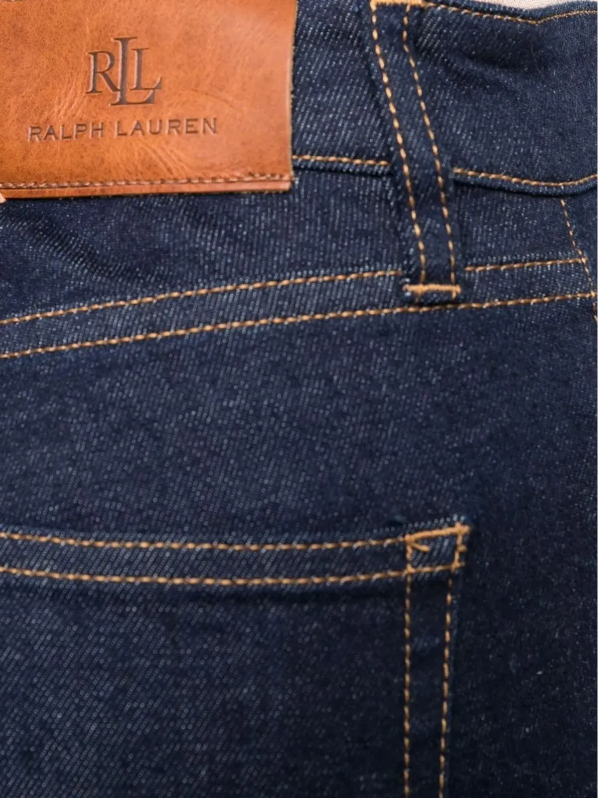 Lauren Ralph Lauren ハイライズ・スキニーパンツ ブルー - 画像5