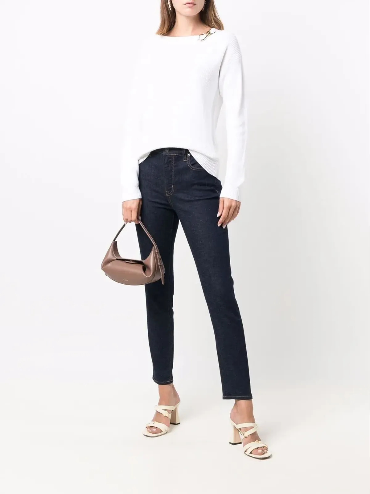 Lauren Ralph Lauren ハイライズ・スキニーパンツ ブルー - 画像2