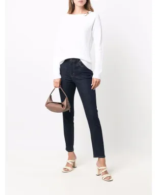 Lauren Ralph Lauren ハイライズ・スキニーパンツ ブルー - サムネイル2