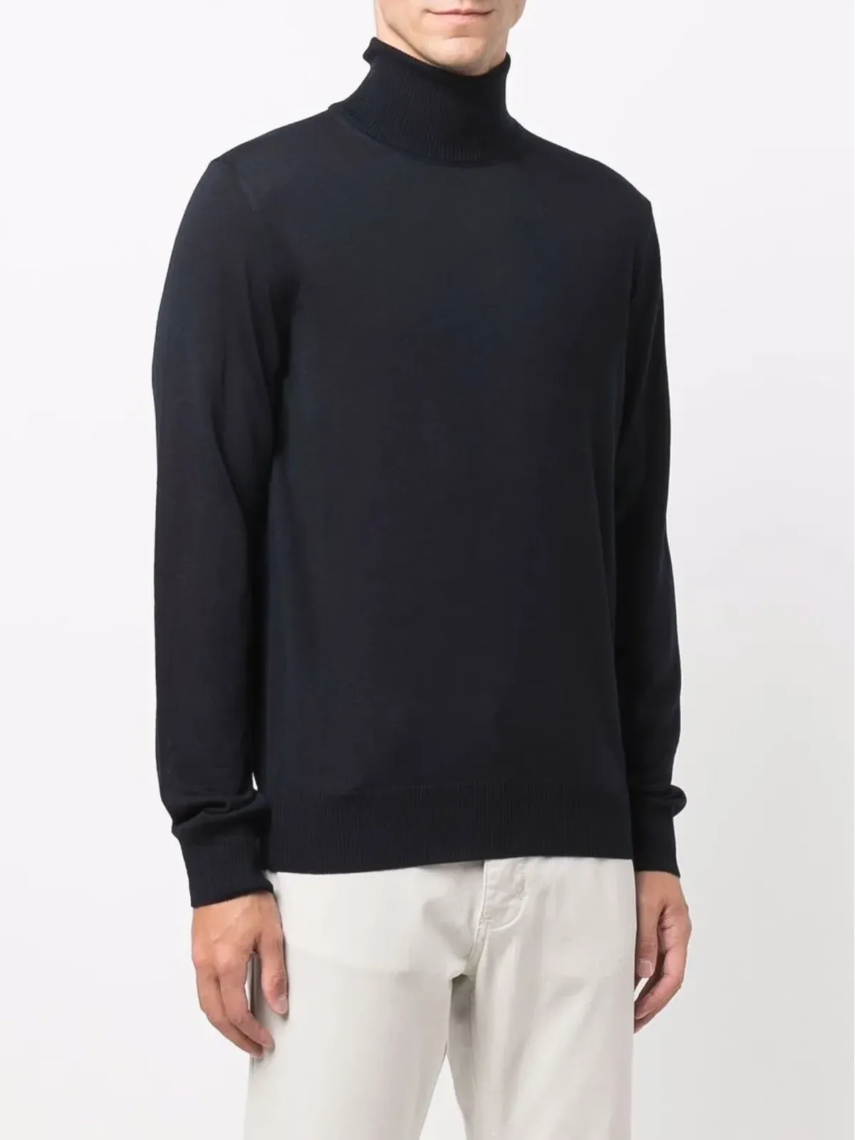 Emporio Armani ロールネック ニットセーター - ブルー - 画像3