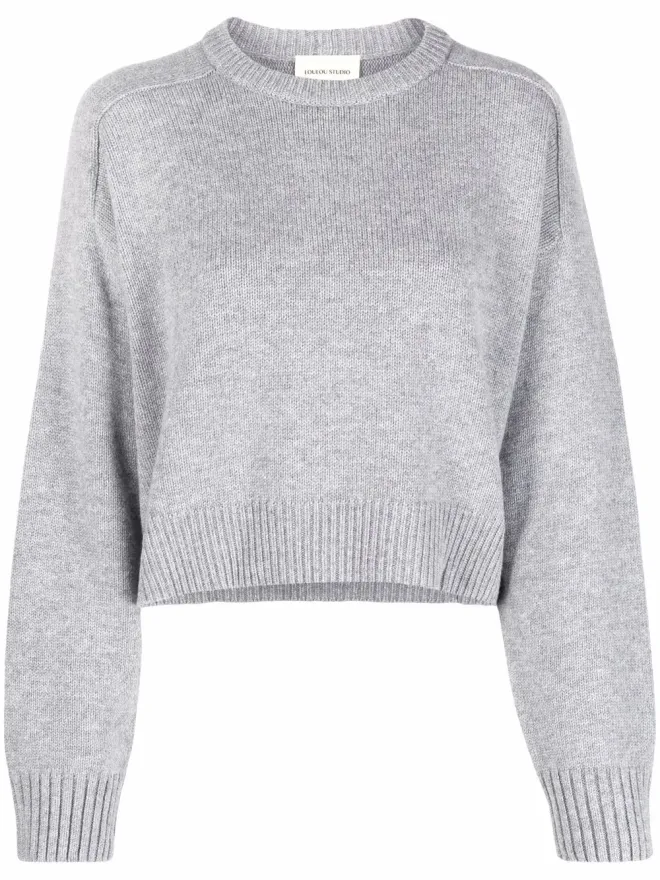 Loulou de Saison LouLou de Saison リブ編みトリムのクロップドセーターの商品画像